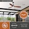 Vaxcel Curtiss 52 In. Black and Silver Industrial Indoor-Outdoor Wood Ceiling Fan with LED Light Kit and Remote F0057 - alternate 4